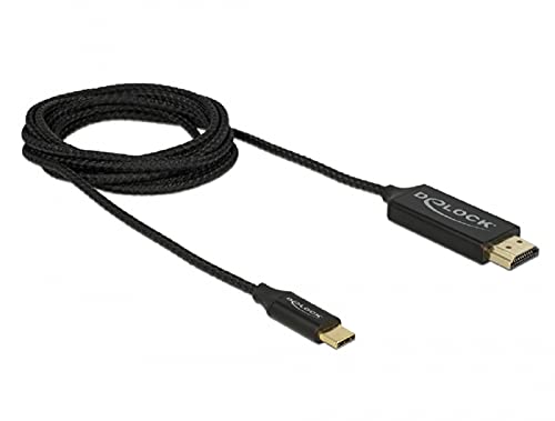 Delock USB Kabel Type-C zu HDMI DP Alt Mode 4K 60Hz 2m koaxial Delock USB Kabel Type-C zu HDMI DP Alt Mode 4K 60Hz 2m koaxial von DeLOCK