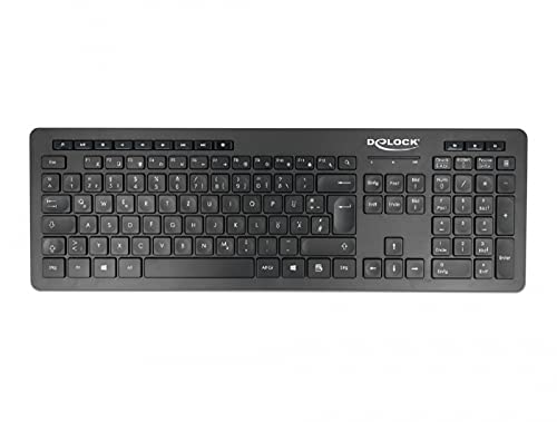 Delock USB Tastatur 2,4 GHz kabellos schwarz - Lautlos 12004 Delock USB Tastatur 2,4 GHz kabellos schwarz - Lautlos 12004 von DeLOCK