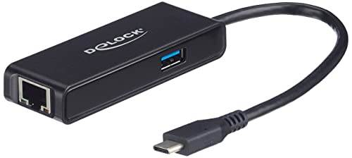 Delock USB Type-C™ Adapter zu 2,5 Gigabit LAN mit USB Typ-A Buchse von DeLOCK