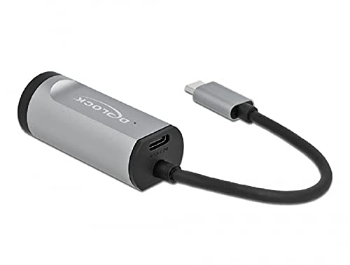 Delock USB Type-C™ Adapter zu Gigabit LAN mit Power Delivery Anschluss grau von DeLOCK
