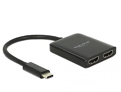 Delock USB Type-C Splitter (DP Alt Mode) > 2 x HDMI out 4K 30 Hz von DeLOCK
