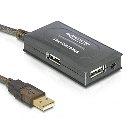 Delock USB Verlängerungskabel (4-Port Hub, USB 2.0, 10m) von DeLOCK