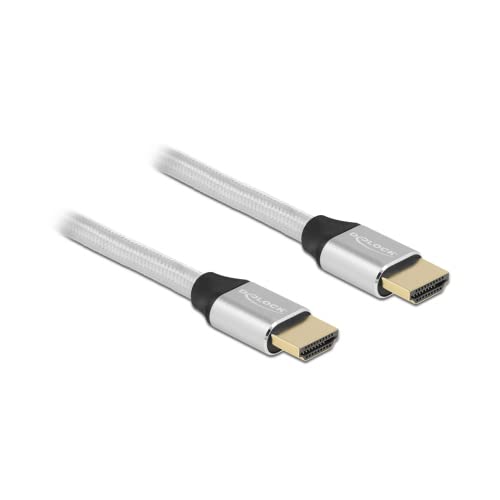 Delock Ultra High Speed HDMI Kabel 48 Gbps 8K 60 Hz Silber 0,5 m Zertifiziert Delock Ultra High Speed HDMI Kabel 48 Gbps 8K 60 Hz Silber 0,5 m Zertifiziert von DeLOCK