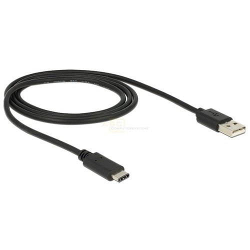 Kabel USB Type-C 2.0 Stecker > USB 2.0 Typ-A Stecker Blister 1 m schwarz Kabel USB Type-C 2.0 Stecker > USB 2.0 Typ-A Stecker Blister 1 m schwarz von DeLOCK