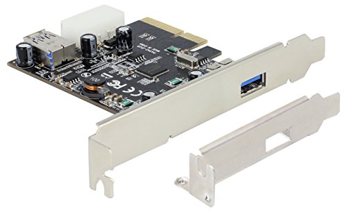 PCIe x4 SuperSpeed USB 10 Gbps (USB 3.1 Gen 2) 1+1 Port inkl. LP ASmedia Delock von DeLOCK