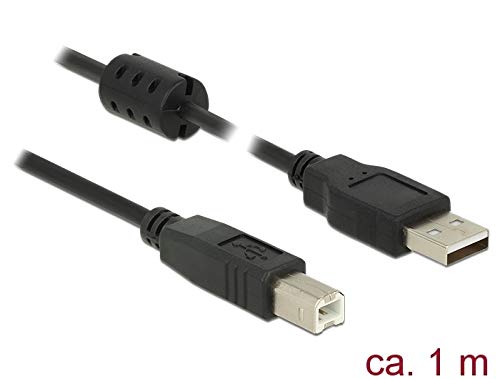 USB Kabel 2.0 Typ-A Stecker an USB 2.0 Typ-B Stecker, schwarz, 1,0m, Delock® [84895] von DeLOCK