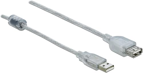 USB Verl. Delock A A St/Bu 3.00m transparent 83884 von DeLOCK