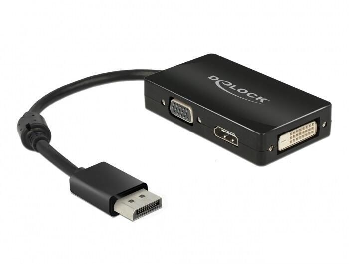 DeLOCK Adapter DisplayPort 1.1 zu VGA / HDMI / DVI von DeLock