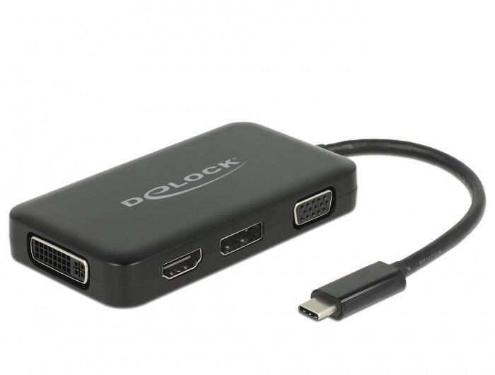 DeLOCK Adapter USB Type-C zu VGA / HDMI / DVI / DisplayPort von DeLock