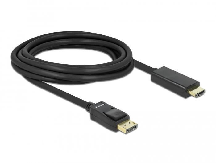 DeLOCK Kabel DisplayPort zu High Speed HDMI-A, 3m von DeLock