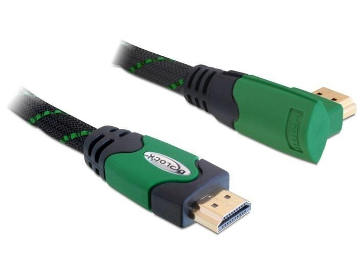 DeLOCK Kabel High Speed HDMI mit Ethernet gewinkelt 4K 2m von DeLock