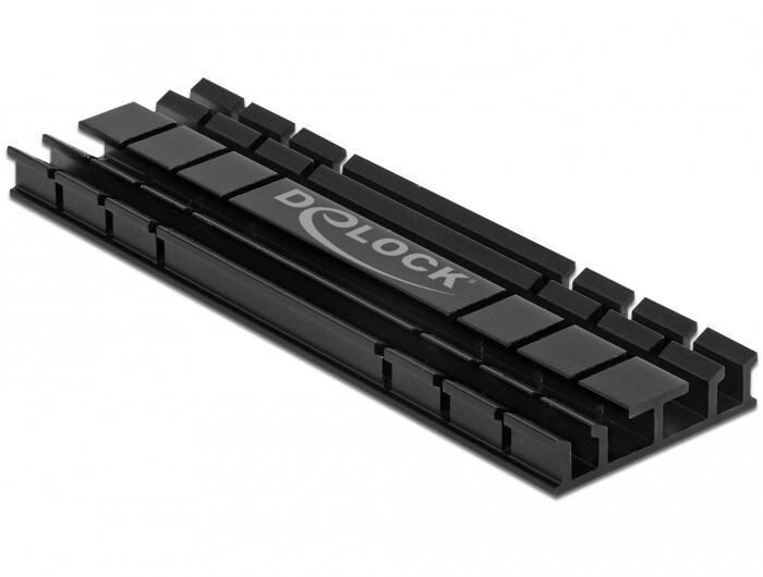 DeLOCK Kühlkörper flach 70 mm für M.2 Modul schwarz DeLOCK Kühlkörper flach 70 mm für M.2 Modul schwarz von DeLock