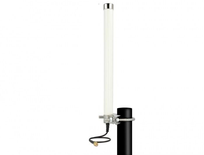 DeLOCK LTE Antenne SMA 27 cm omnidirektional starr mit Mastmontage weiß von DeLock