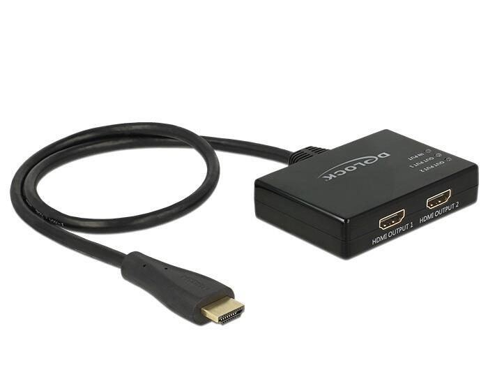 DeLOCK Splitter HDMI in zu 2x HDMI out von DeLock