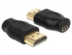 Delock Adapter HDMI männlich zu mikro HDMI weiblich Delock Adapter HDMI männlich zu mikro HDMI weiblich von DeLock
