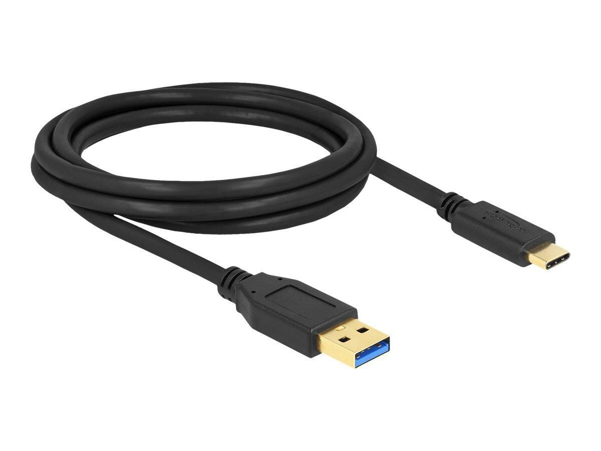 Delock SuperSpeed USB (USB 3.2 Gen 1) Kabel Typ-A zu USB Type-C™ 2 m von DeLock