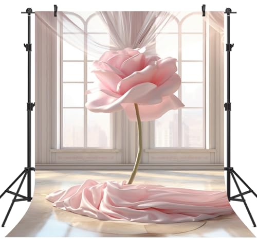 DePhoto 15,7 x 2,1 m Blumen-Hintergrund, rosa Rose, Hintergrund für Ballett, Kunst, Tanz, Thema, Geburtstagsdekoration, Vinyl DePhoto 15,7 x 2,1 m Blumen-Hintergrund, rosa Rose, Hintergrund für Ballett, Kunst, Tanz, Thema, Geburtstagsdekoration, Vinyl von DePhoto