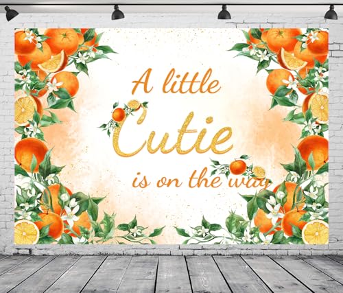 DePhoto Hintergrund mit Aufschrift "A Little Cutie is on the way", für Babypartys, Geburtstagspartys, Dekorationen, Vinyl, 1,8 x 1,5 m DePhoto Hintergrund mit Aufschrift "A Little Cutie is on the way", für Babypartys, Geburtstagspartys, Dekorationen, Vinyl, 1,8 x 1,5 m von DePhoto