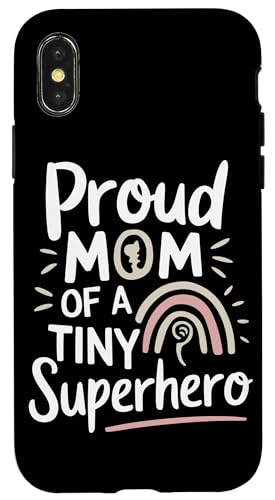 Cochlea-Implantat Awareness Cochlea-Implantat Mama Hülle für iPhone X/XS von Deaf Pride Gifts for Women and Men