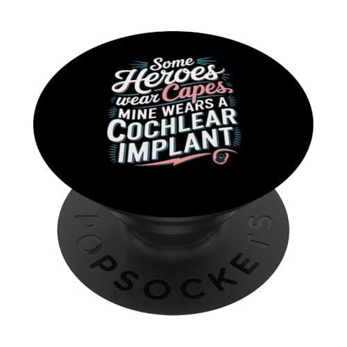 Cochlea-Implantat Awareness Cochlea-Implantat Mama PopSockets Klebender PopGrip Cochlea-Implantat Awareness Cochlea-Implantat Mama PopSockets Klebender PopGrip von Deaf Pride Gifts for Women and Men