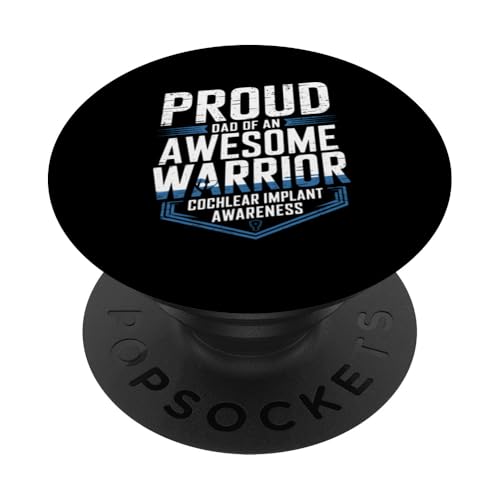 Cochlea-Implantat Awareness Cochlea-Implantat Papa PopSockets Klebender PopGrip Cochlea-Implantat Awareness Cochlea-Implantat Papa PopSockets Klebender PopGrip von Deaf Pride Gifts for Women and Men