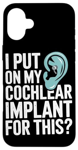 Cochlear Implant Awareness Cochlea-Implantat Hülle für iPhone 16 Plus Cochlear Implant Awareness Cochlea-Implantat Hülle für iPhone 16 Plus von Deaf Pride Gifts for Women and Men