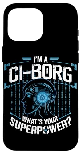 Cochlear Implant Awareness Cochlea-Implantat Hülle für iPhone 16 Pro Max von Deaf Pride Gifts for Women and Men