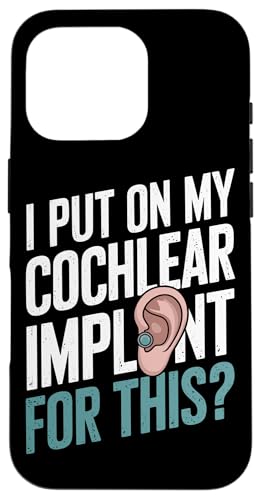 Cochlear Implant Awareness Cochlea-Implantat Hülle für iPhone 16 Pro Cochlear Implant Awareness Cochlea-Implantat Hülle für iPhone 16 Pro von Deaf Pride Gifts for Women and Men