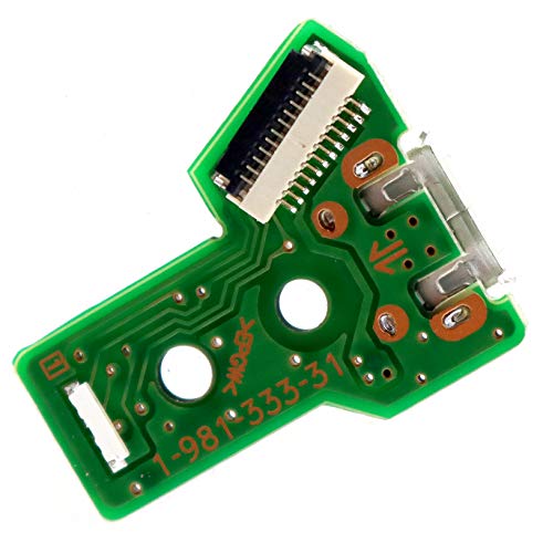 Deal4GO Ersatz-JDS-040 12-polige v4 Micro-USB-Ladeanschluss-Platine, iC-Anschluss-Modul für Sony PS4 Pro Slim Controller von Deal4GO