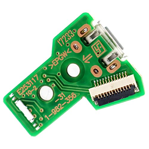 Deal4GO Ersatz JDS-050 v5 12 Pin Micro USB Ladeanschluss Buchse Board FJDS-055 iC Connector Modul für Sony PS4 Dualshock Controller von Deal4GO