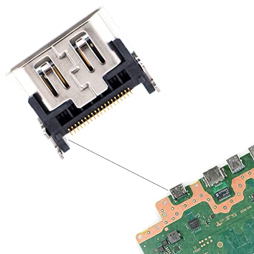 Deal4GO HDMI-Port-Komponenten-Ersatz für Sony Playstation 5 PS5 HDMI 2.1 Display-Buchse, Klinkenanschluss (festes kein Signal) von Deal4GO