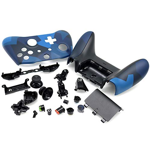 Deal4GO Komplettes Gehäuse-Set für Xbox One Wireless Controller Modell 1708 Ocean Shadow Special Edition von Deal4GO