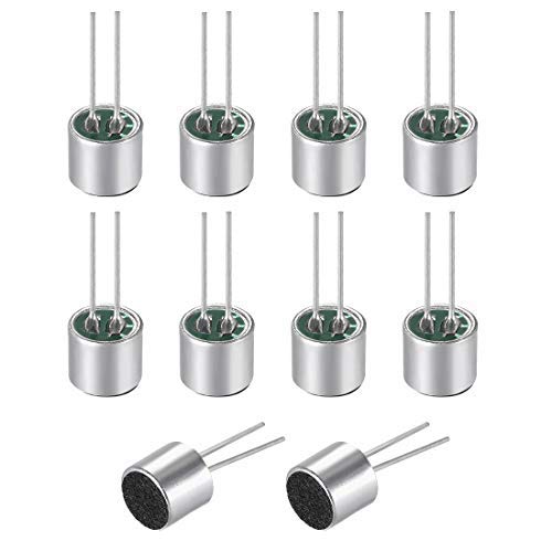 DealMux 6050 54dB Electret Mikrofon Pickup 6mm x 5mm Zylindrischer Kondensator MIC mit Pins für PCB 10 Stück DealMux 6050 54dB Electret Mikrofon Pickup 6mm x 5mm Zylindrischer Kondensator MIC mit Pins für PCB 10 Stück von DealMux