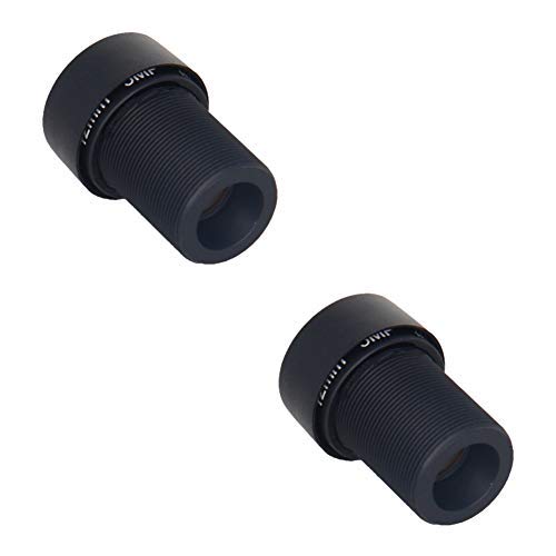 DealMux Kameraobjektiv 5 MP 12 mm, F2.0 M12 Manuelles Objektiv für CCTV-Kamera 2 Stück von DealMux