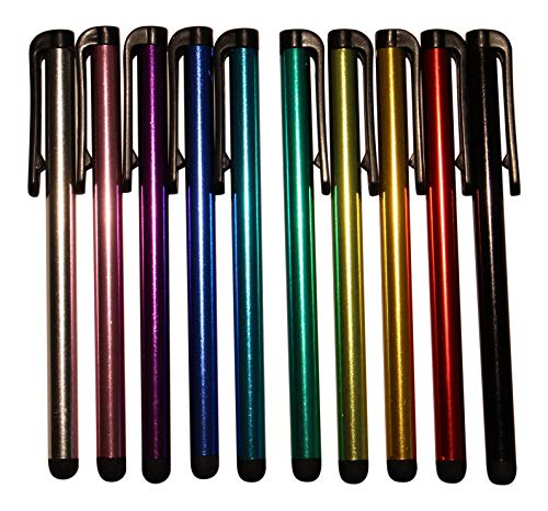 Dealbude24 - 20 Stück universal Touch Pen Eingabestift Pen für alle gängigen Smartphone und Tablet Stift Pen Touch Stylus für Handy Lang - Bunt von Dealbude24