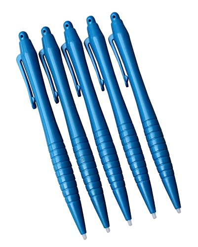 Dealbude24 5X Blau Stylus BedienStift Pen Eingabestift Pen Lang Display Touch Pen mit Loch für Anhänger für PDA und Organizer Plastik von Dealbude24
