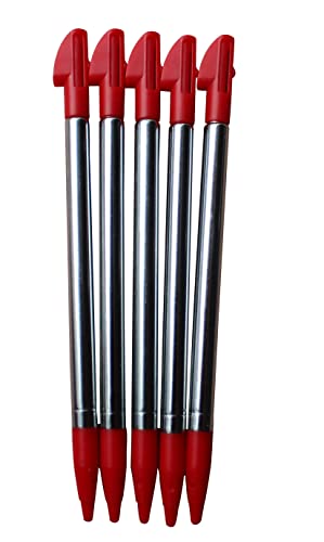 Dealbude24 5X Rot Stylus Ausziehbar BedienStift Pen Display Touch Pen mit Loch für Anhänger für PDA und Organizer Plastik von Dealbude24