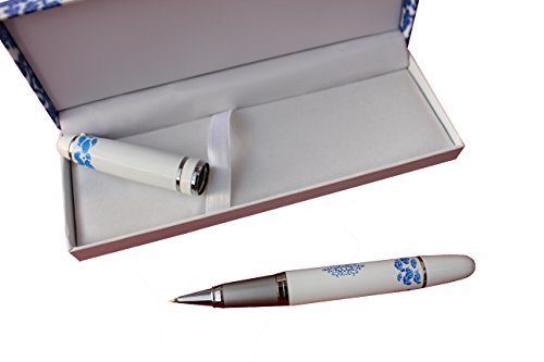 Dealbude24 Edler Touch Pen im Porzellan Design mit 2 in 1 Kugelschreiber Stylus universal BedienStift Pen für alle Smartphone und Tablet mit kapazitivem Display von Dealbude24