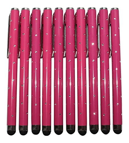 Dealbude24 Glamour - 10 Stück universal Touch Pen BedienStift Pen für alle Smartphone und Tablet mit kapazitivem Display Pink von Dealbude24