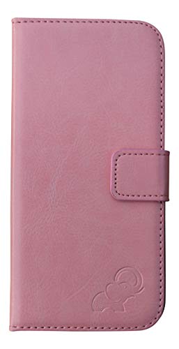 Handy Tasche kompatibel mit Apple iPhone 6s in Pink, Handy-Huelle Schutz-Tasche im Book-Style mit Flexibler Silikon Handy Halterung, Etui mit exklusivem Motiv Elefant von Dealbude24