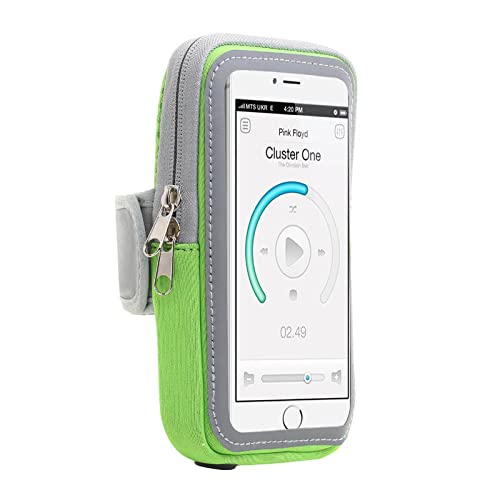 Sportarmband kompatibel für Apple iPhone SE / 5 / 5C / 5S / 4 / 4S Armband Handy Halter Case für Training, Laufen, Joggen und Fitness - Dealbude24 Armtasche Klein Grün von Dealbude24