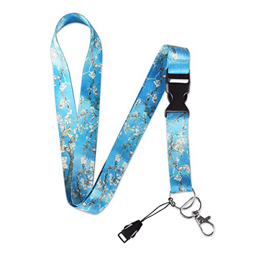Dealikee Van Gogh Almond Blossoms Premium Lanyard, Detachable Neck Strap with Snap Buckle and Metal Clasp von MELIFE