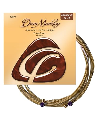 Dean Markley 2004A Vintage Bronze 2004 Saiten für Akustikgitarre, Stärke ML .012-.054 von Dean Markley