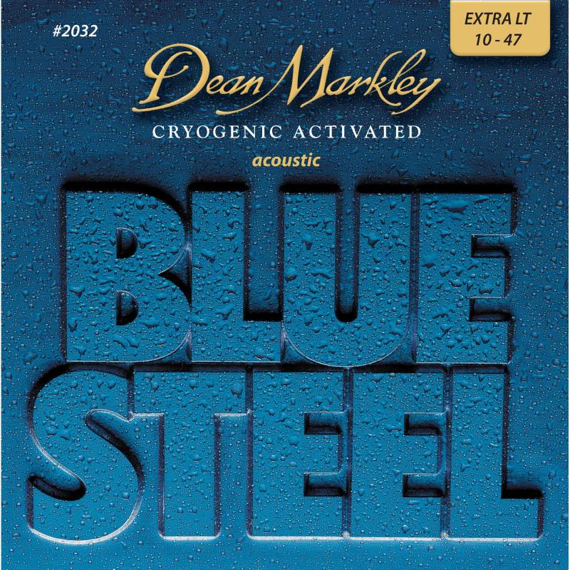 Dean Markley 2032 Blue Steel Extra Light 10-47 Acoustic Guitar Strings von Dean Markley