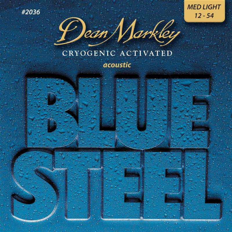 Dean Markley 2036 Blue Steel Medium Light 12-54 Set of Acoustic Guitar Strings von Dean Markley