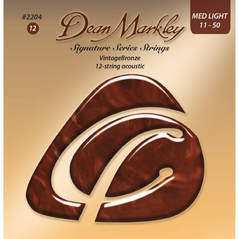 Dean Markley 2204 Vintage Bronze Medium Light 12 String 11-50 Acoustic Guitar Strings von Dean Markley
