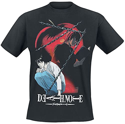Death Note Chained Notes Herren T-Shirt 100% Baumwolle Regular, Schwarz, M Death Note Chained Notes Herren T-Shirt 100% Baumwolle Regular, Schwarz, M von Death Note