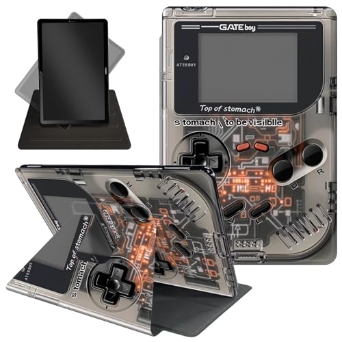 GATEboy Game Boy Schutzhülle für Kindle Paperwhite 12. Generation 2024 und Kindle Colorsoft Signature Edition, niedlicher um 360 Grad drehbarer Ständer, Folio-Schutzhülle mit automatischer Wake von Decahouy