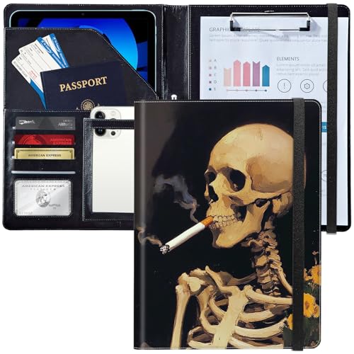 Padfolio/Portfolio-Ordner, Klemmbrett, personalisiertes Leder-Portfolio, Padfolio mit Lebenslauf-Dokumenten, Organizer, Briefgröße, A4, Schreibblock, Visitenkartenhalter für Männer und Frauen, ein Padfolio/Portfolio-Ordner, Klemmbrett, personalisiertes Leder-Portfolio, Padfolio mit Lebenslauf-Dokumenten, Organizer, Briefgröße, A4, Schreibblock, Visitenkartenhalter für Männer und Frauen, ein von Decahouy