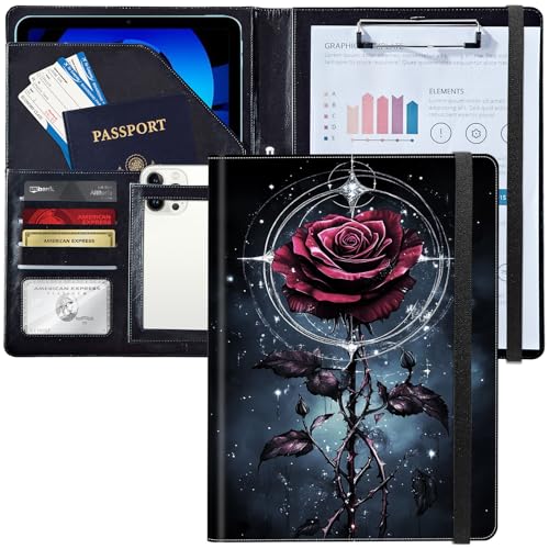 Padfolio/Portfolio-Ordner, Klemmbrett, personalisiertes Leder-Portfolio, Padfolio mit Lebenslauf-Dokumenten, Organizer, Briefgröße, A4, Schreibblock, Visitenkartenhalter für Männer und Frauen Padfolio/Portfolio-Ordner, Klemmbrett, personalisiertes Leder-Portfolio, Padfolio mit Lebenslauf-Dokumenten, Organizer, Briefgröße, A4, Schreibblock, Visitenkartenhalter für Männer und Frauen von Decahouy